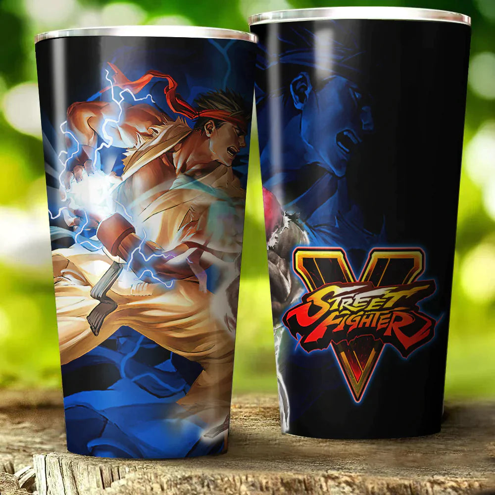 Street Fighter Video Game Insulated Stainless Steel Tumbler 20oz / 30oz 30oz