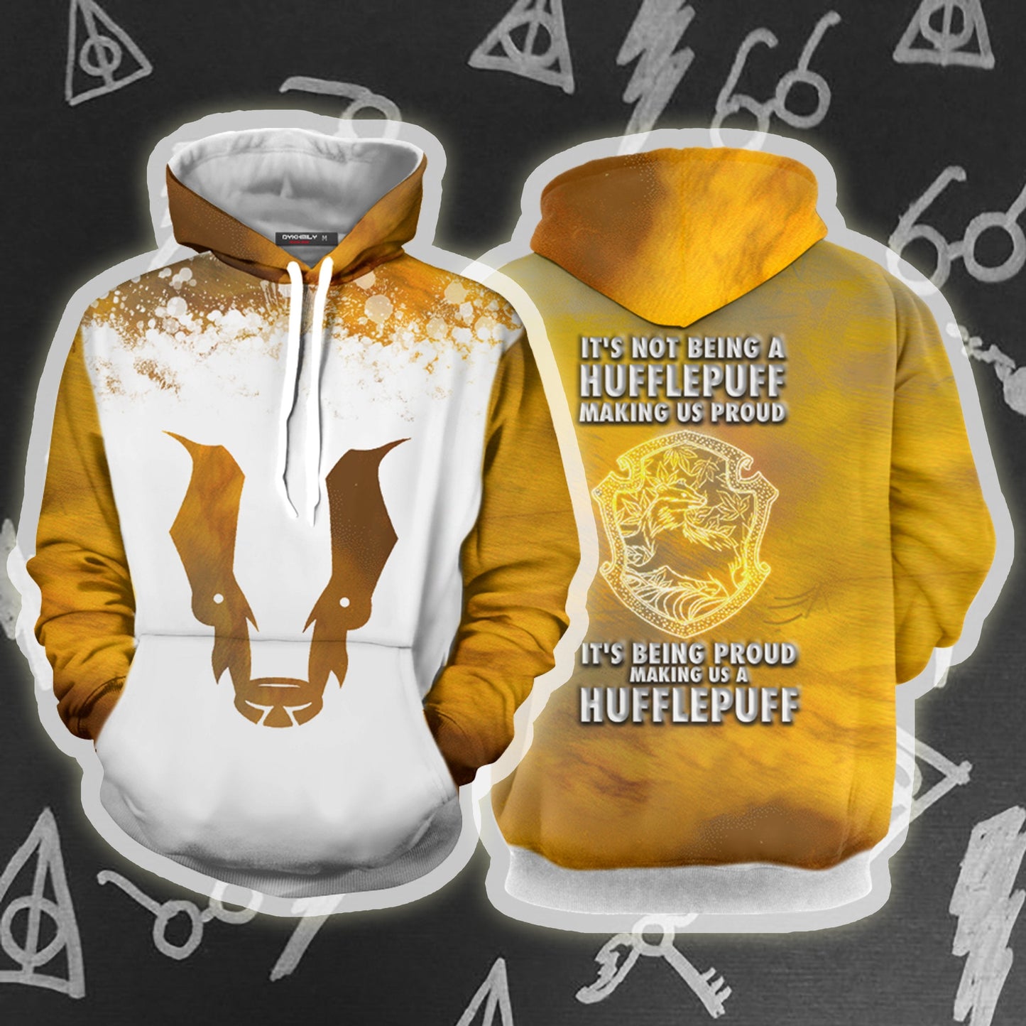 It's Being Proud Making Us A Hufflepuff Harry Potter 3D T-shirt Hoodie S