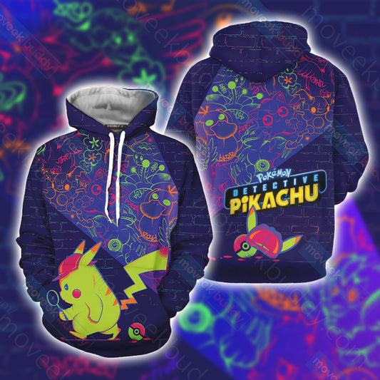 Detective Pikachu Unisex 3D Hoodie S