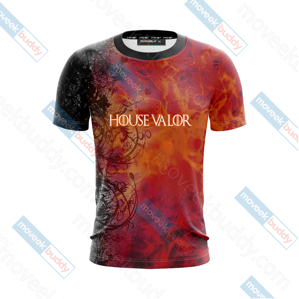 Pokemon Go - House Valor The Flame In the Night Unisex 3D T-shirt