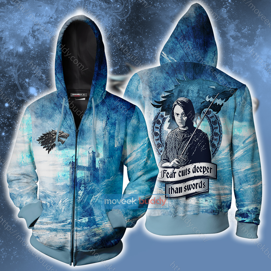 Arya Stark Game Of Thrones Zip Up Hoodie XS
