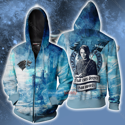 Arya Stark Game Of Thrones Zip Up Hoodie XS