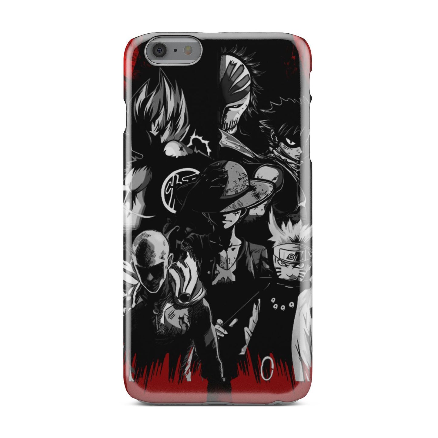 Naruto, Saitama, Luffy,  Luffy,, Goku and Kurosaki Phone Case iPhone 6s Plus