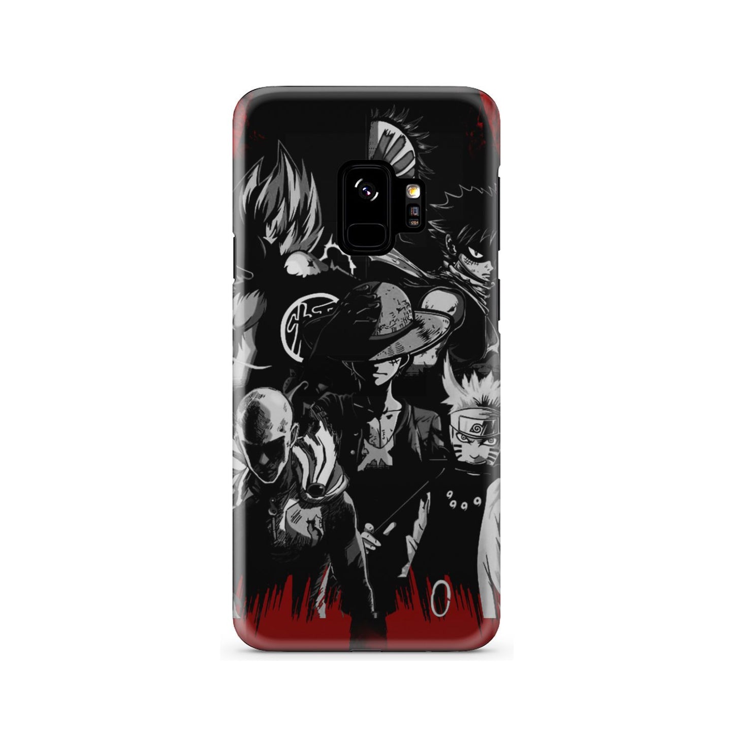 Naruto, Saitama, Luffy,  Luffy,, Goku and Kurosaki Phone Case Samsung Galaxy S9
