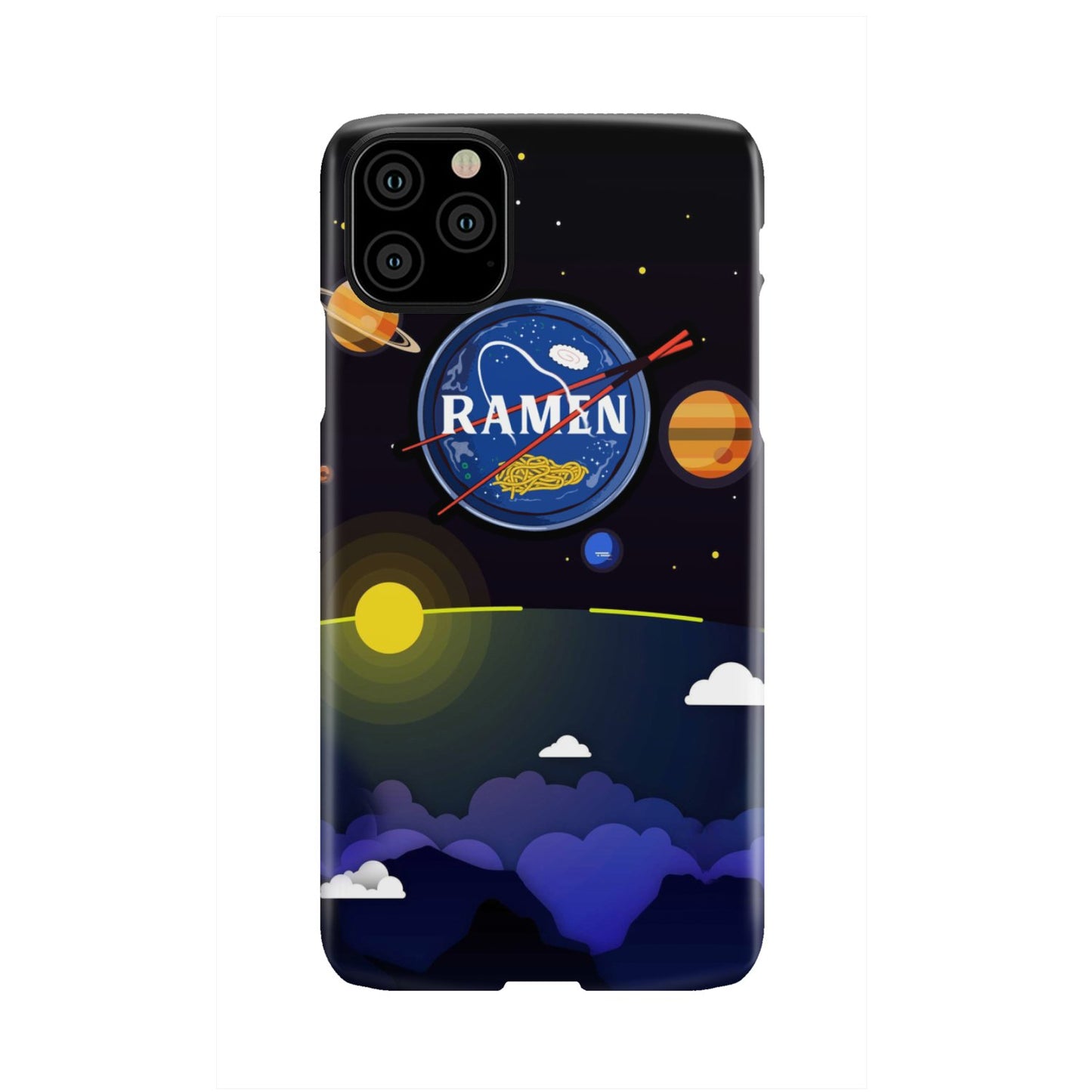 Ramen In Nasa Style Phone Case iPhone 11 Pro Max