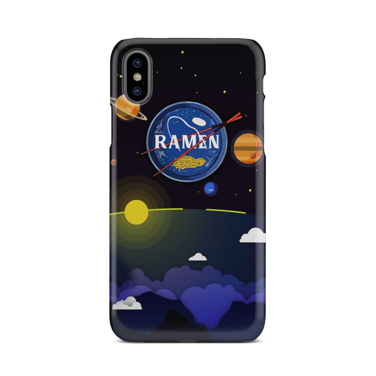 Ramen In Nasa Style Phone Case iPhone Xs