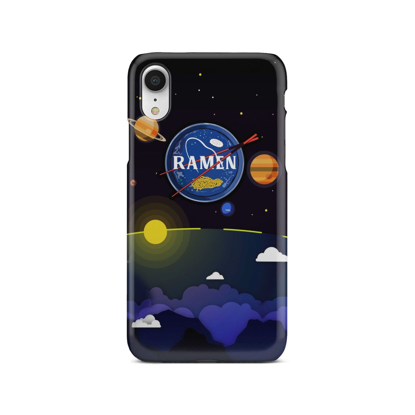 Ramen In Nasa Style Phone Case iPhone Xr