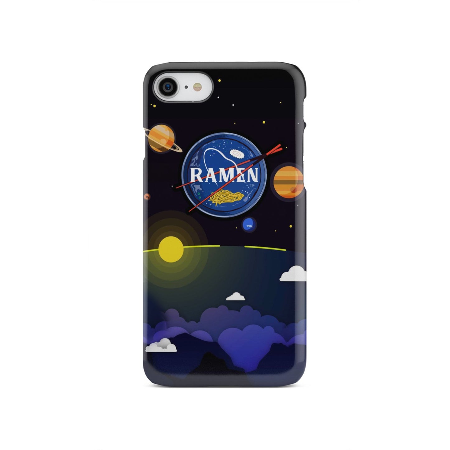 Ramen In Nasa Style Phone Case iPhone SE 2020
