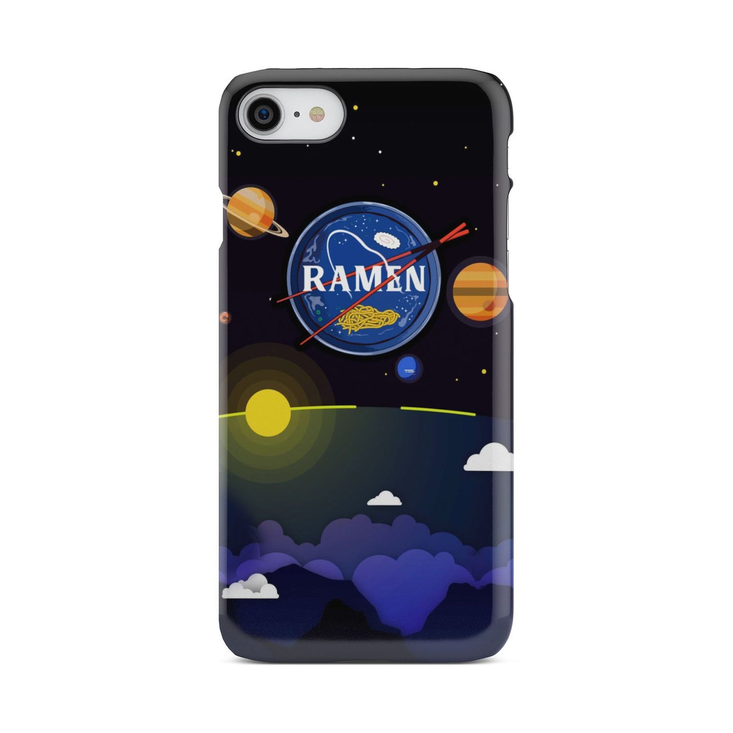Ramen In Nasa Style Phone Case iPhone 8