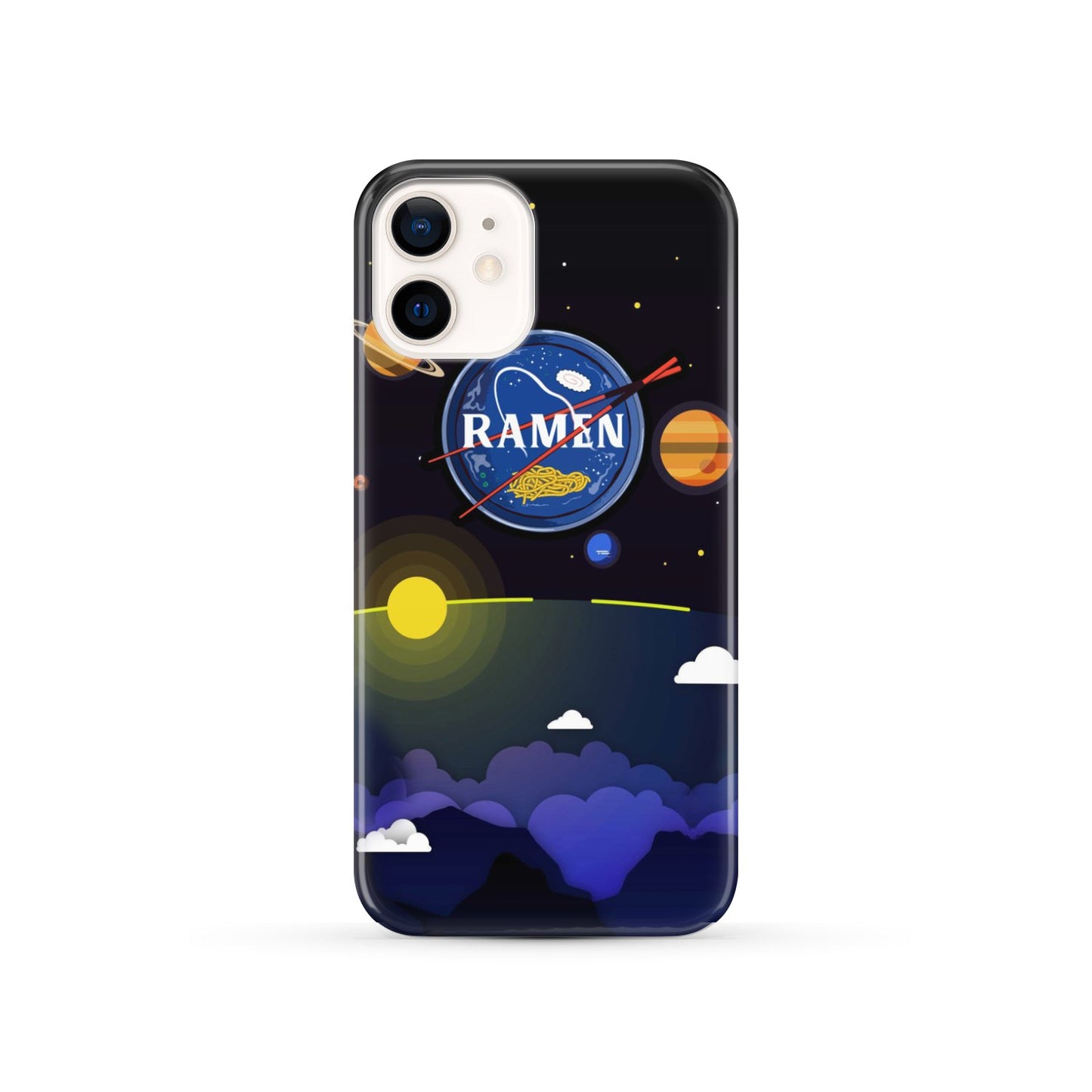 Ramen In Nasa Style Phone Case iPhone 12