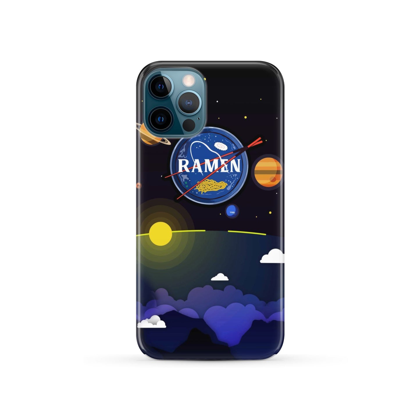 Ramen In Nasa Style Phone Case iPhone 12 Pro