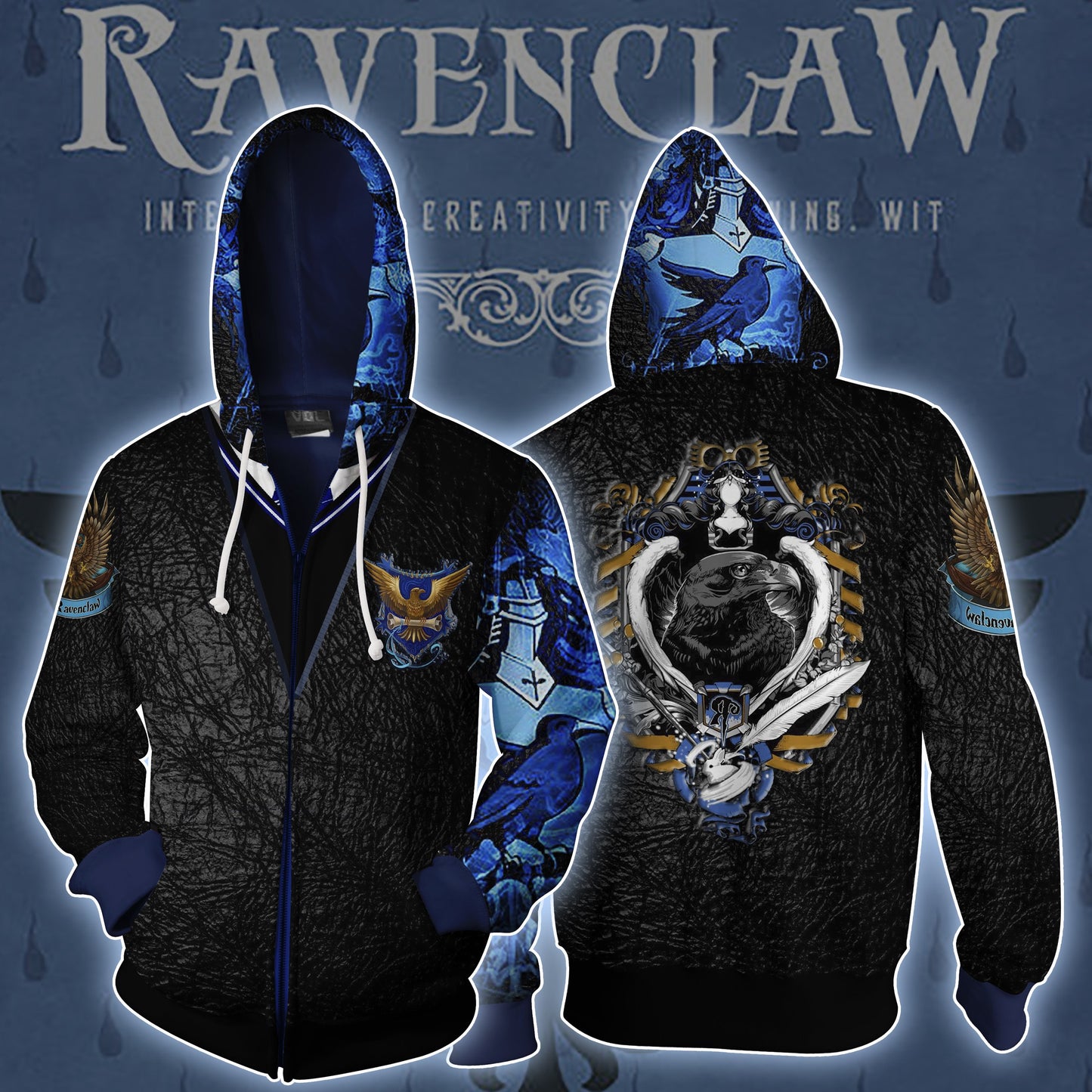 Ravenclaw Harry Potter Zip Up Hoodie XS