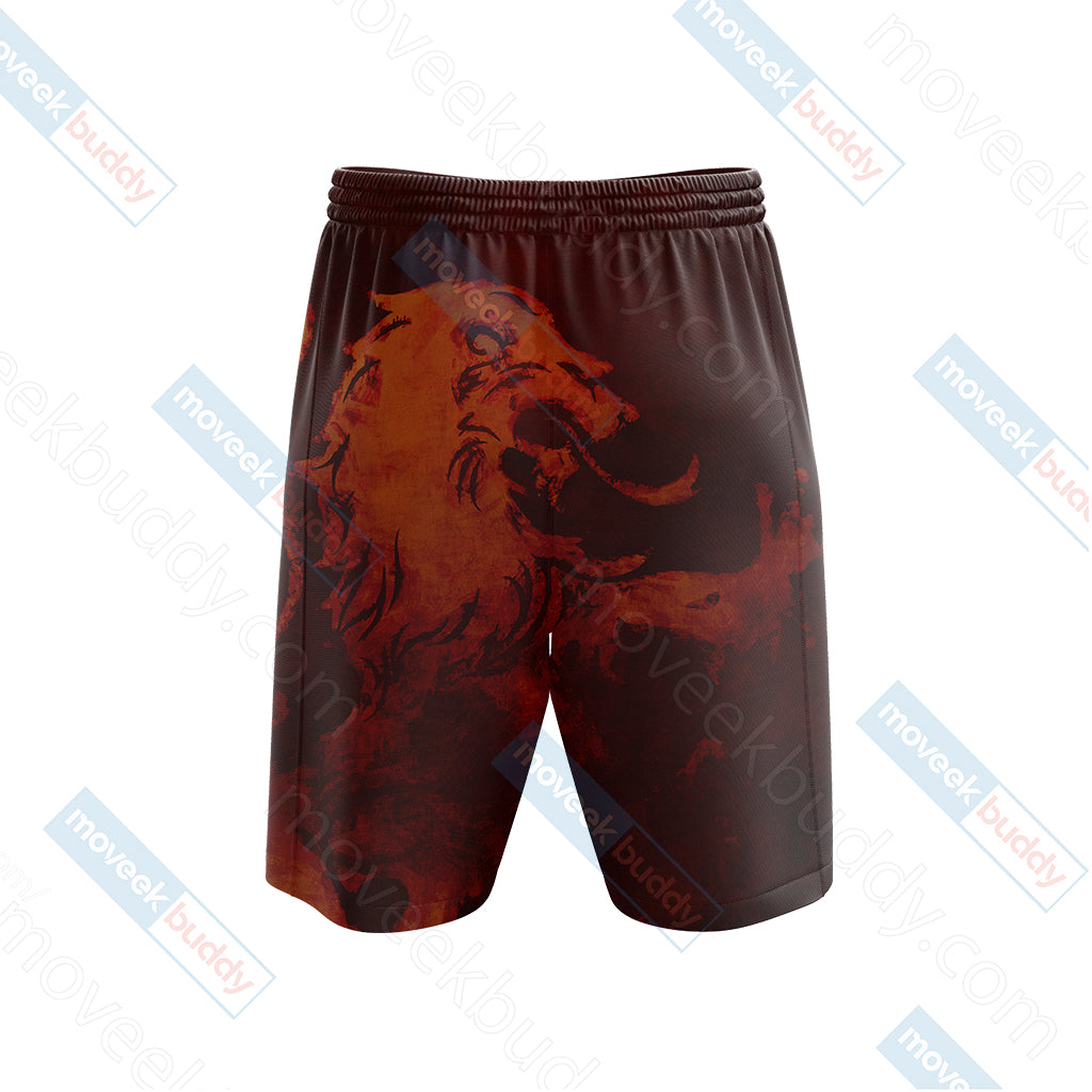 House Lannister Game Of Thrones 3D Beach Shorts