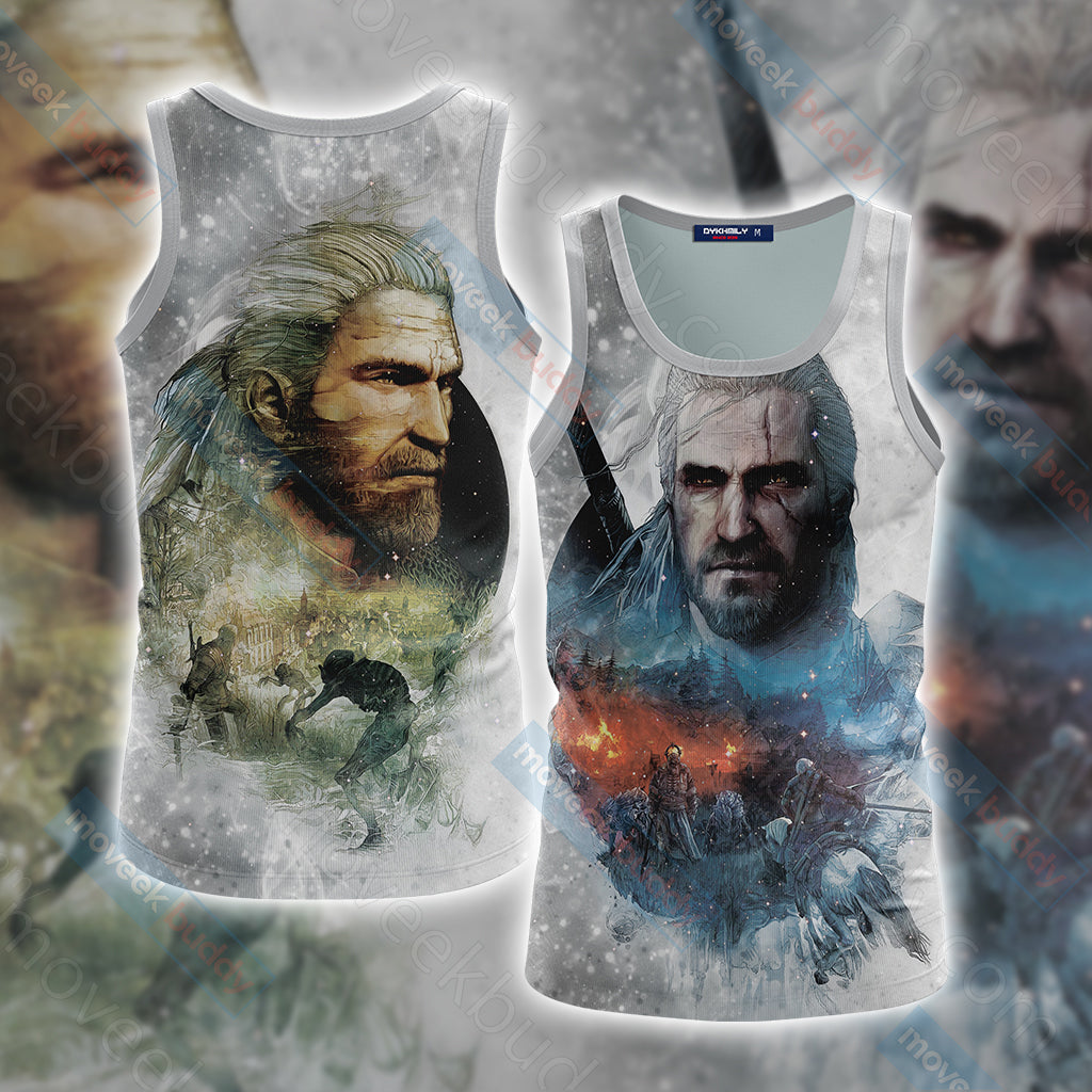 The Witcher - Geralt 3D T-shirt Tank Top S