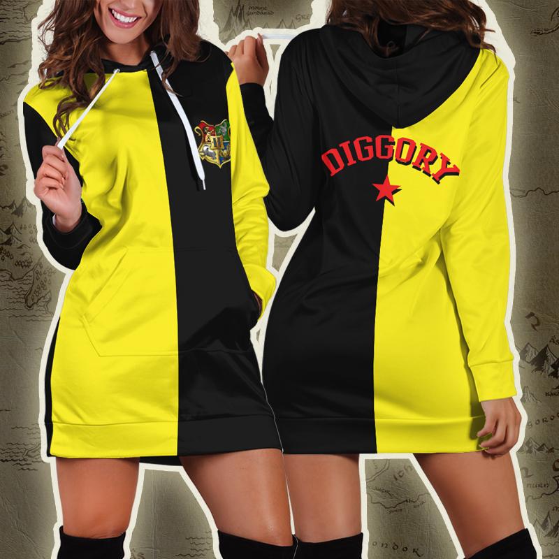 Triwizard Tournament Harry Potter (Diggory) 3D Hoodie Dress S
