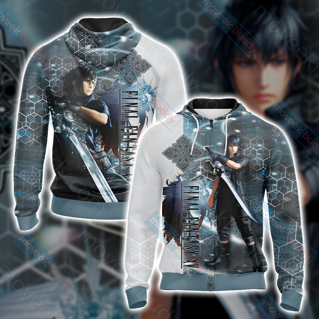 Final Fantasy XV - Noctis Lucis Caelum New Unisex 3D T-shirt Zip Hoodie XS