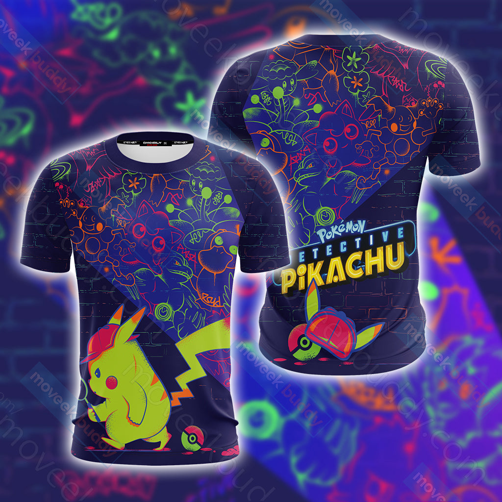 Detective Pikachu Unisex 3D T-shirt