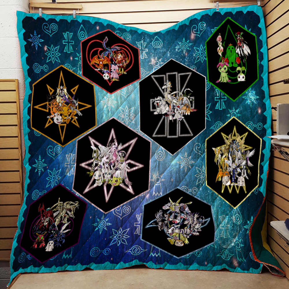Digimon New 3D Quilt Blanket Twin (150x180CM)