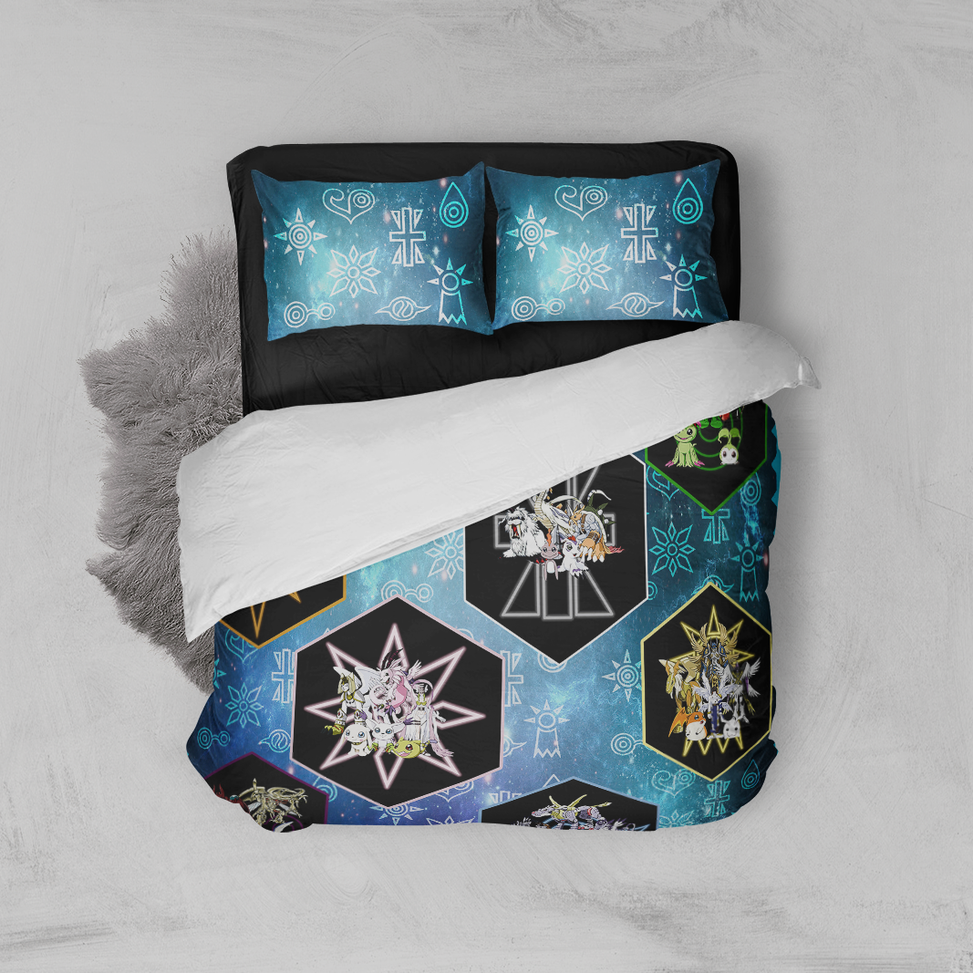Digimon New Bed Set Twin (3PCS)