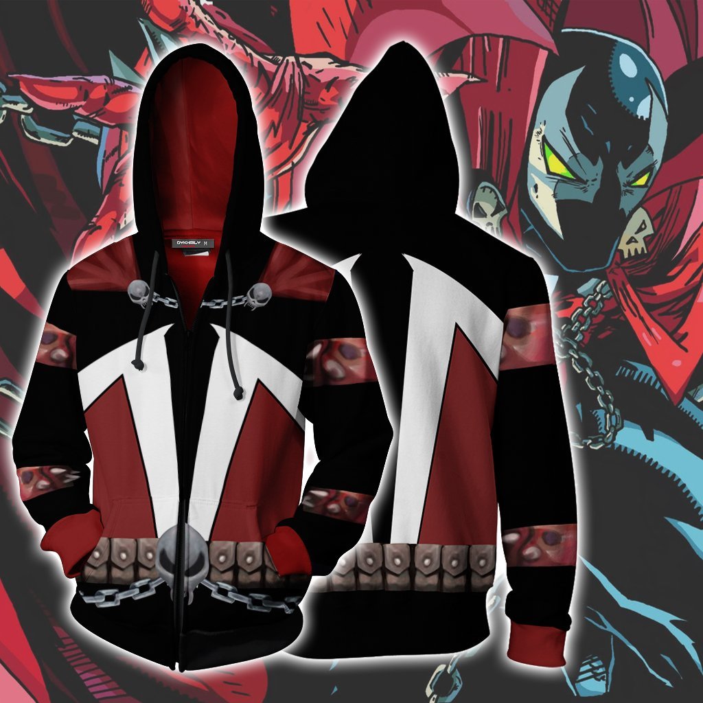 Spawn Cosplay Zip Up Hoodie Jacket XS