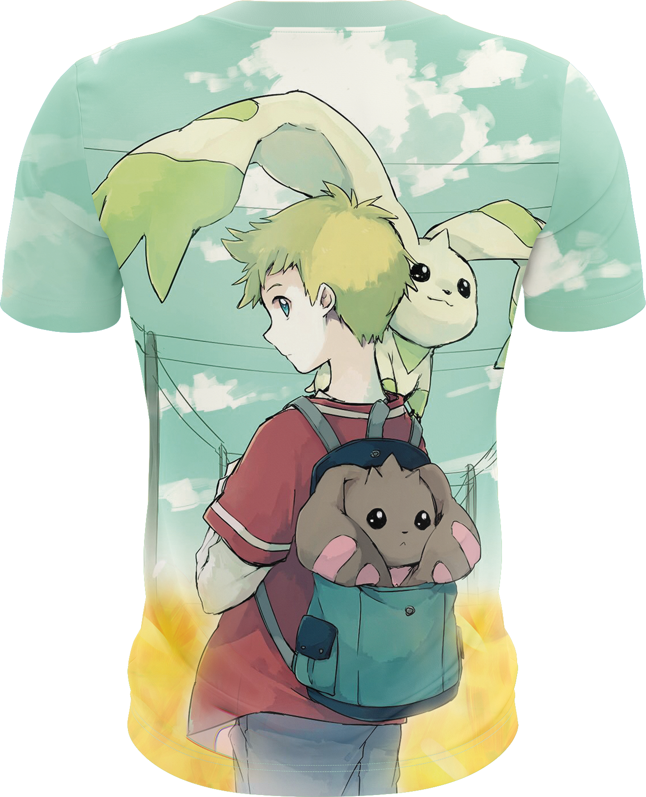 Digimon Terriermon And Lopmon Unisex 3D T-shirt