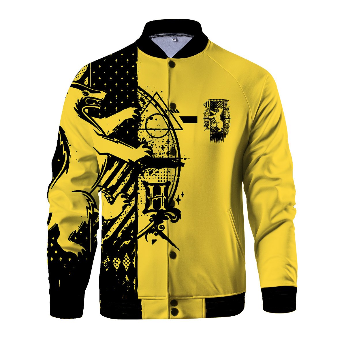 Quidditch Hufflepuff Harry Potter Baseball Jacket