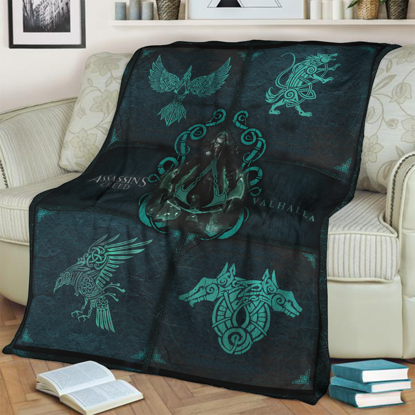 Assassin's Creed Valhalla 3D Throw Blanket 130cm x 150cm
