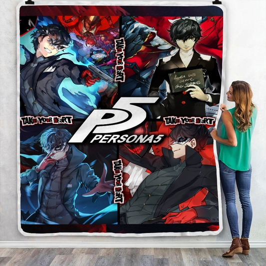 Persona 5 Video Game Throw Blanket 130cm x 150cm
