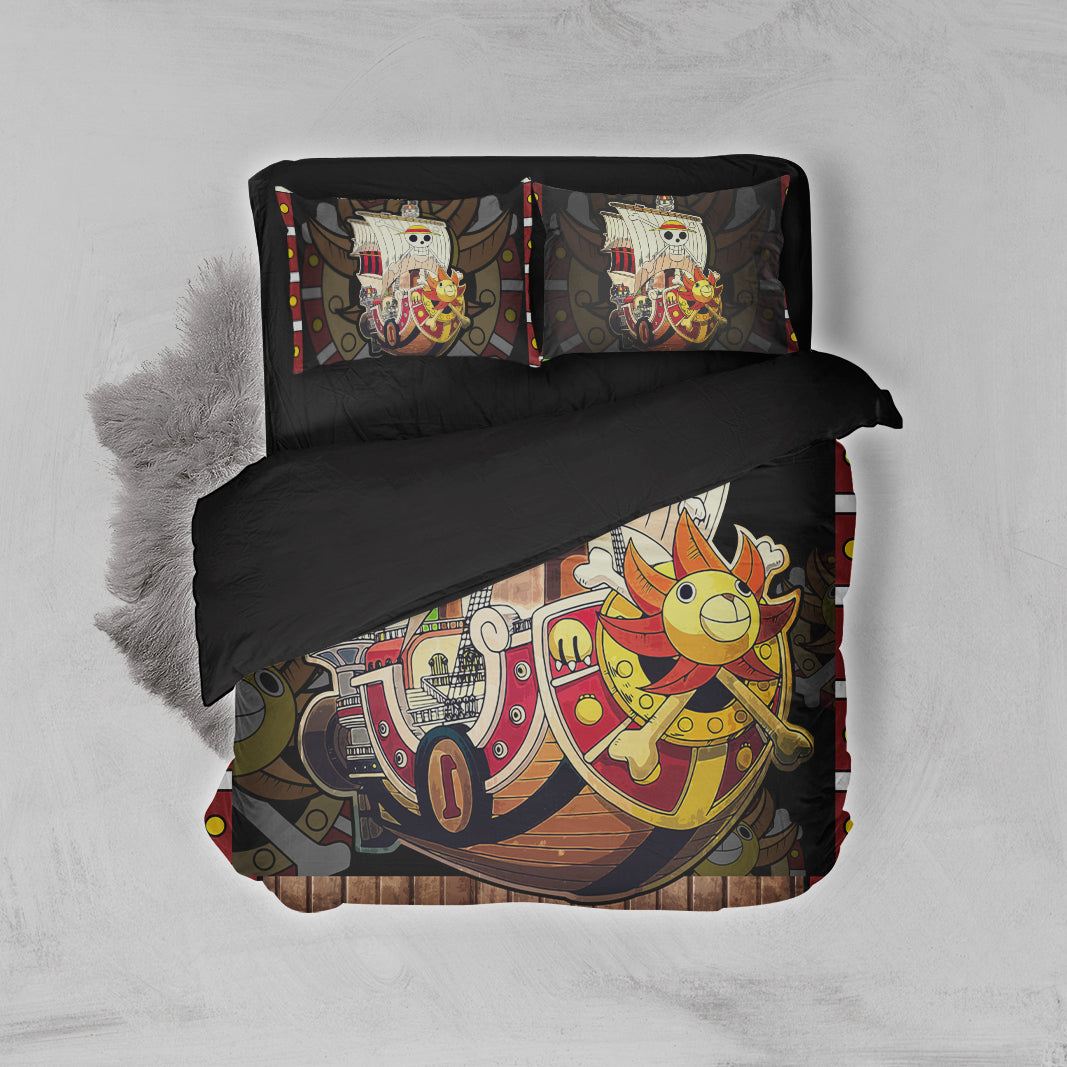 One Piece Luffy's Thousand Sunny Ship Bed Set Twin (3PCS)