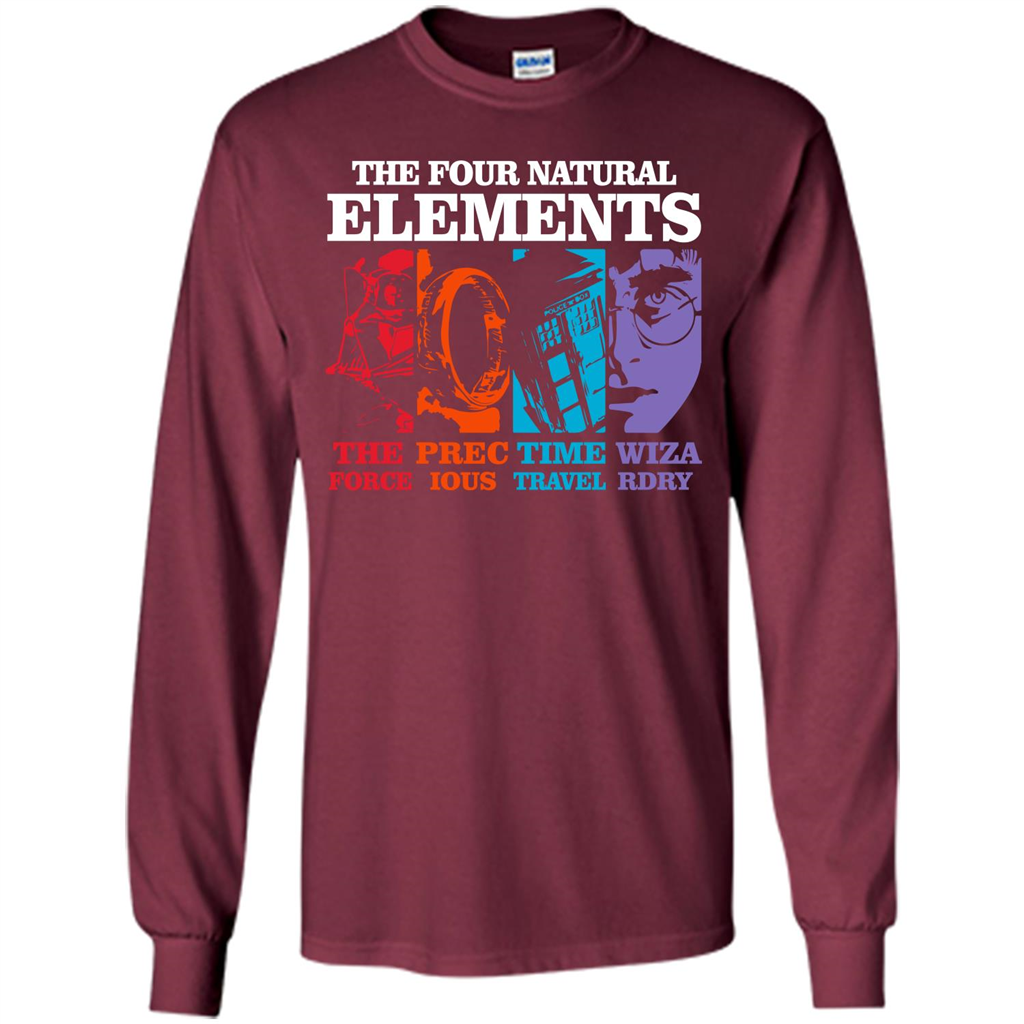 Movie T-shirt The Four Natural Elements T-shirt Maroon S