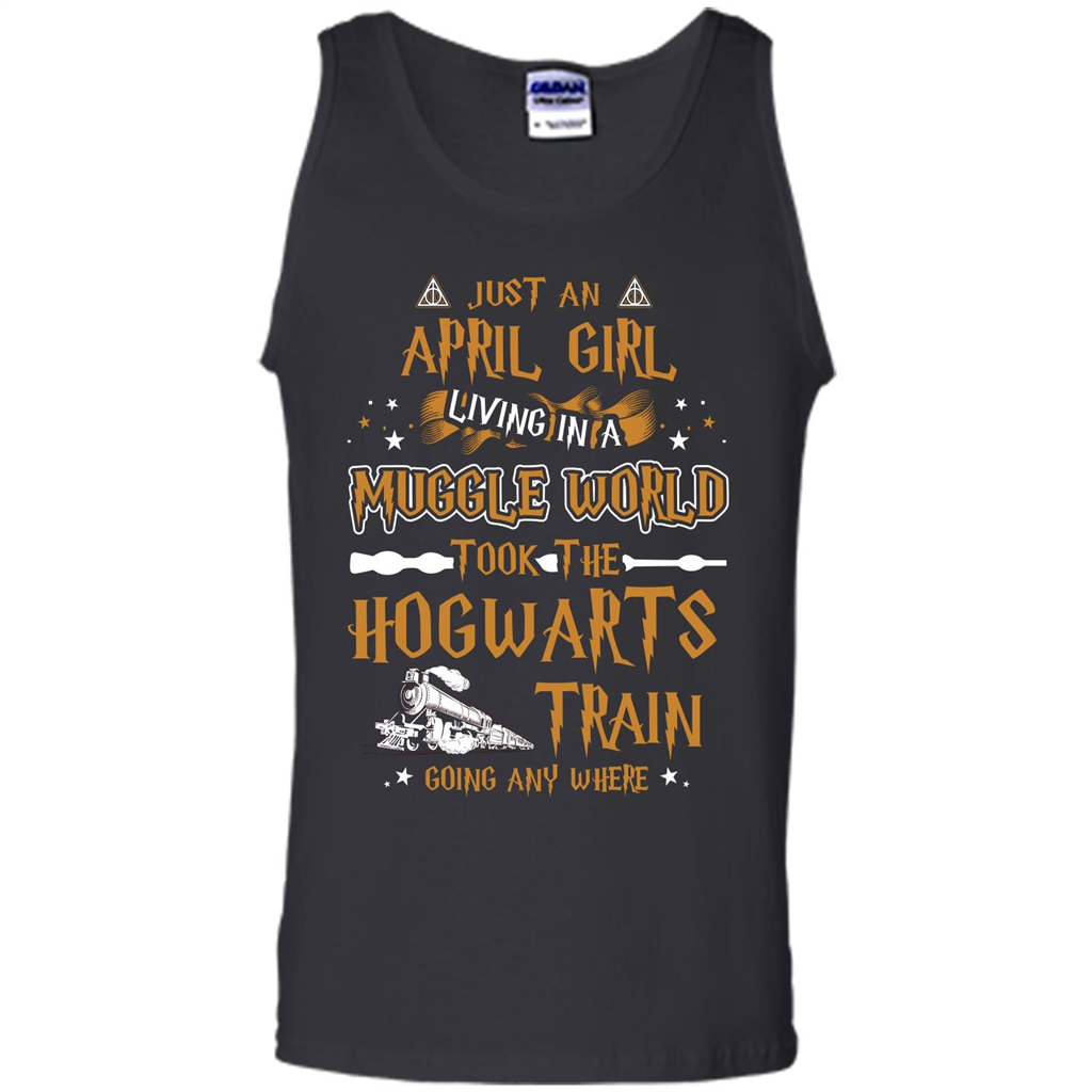 Harry Potter T-shirt Just An April Girl Living In A Muggle World Black S
