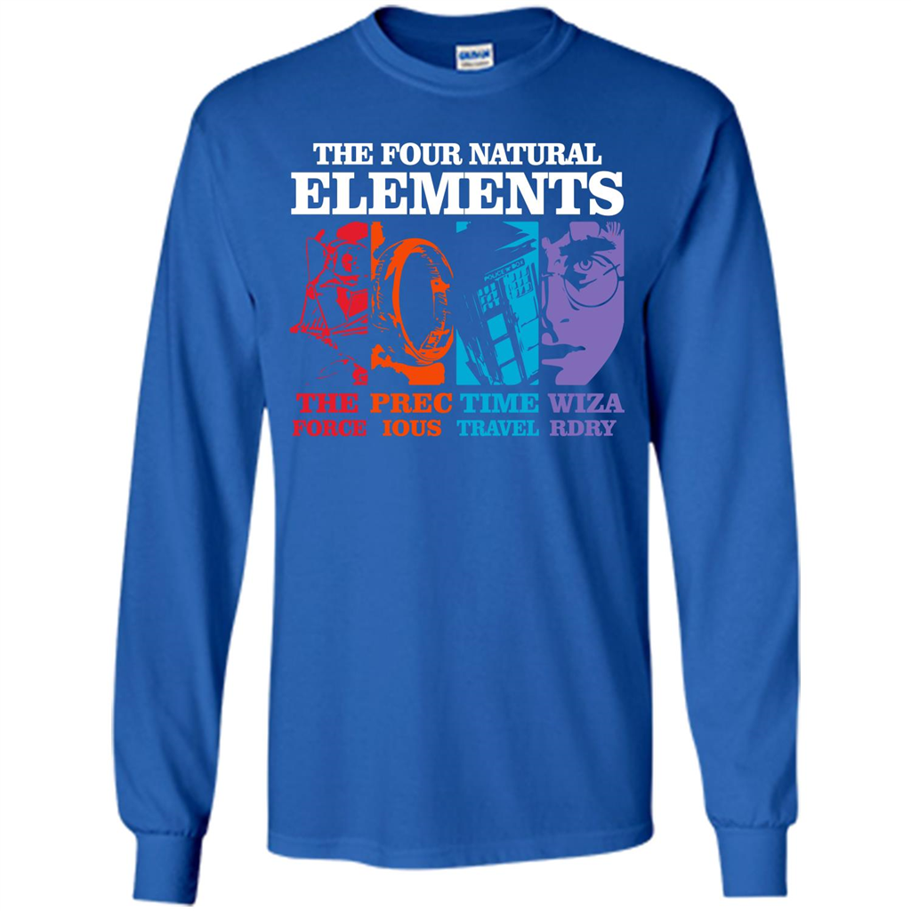 Movie T-shirt The Four Natural Elements T-shirt Royal S