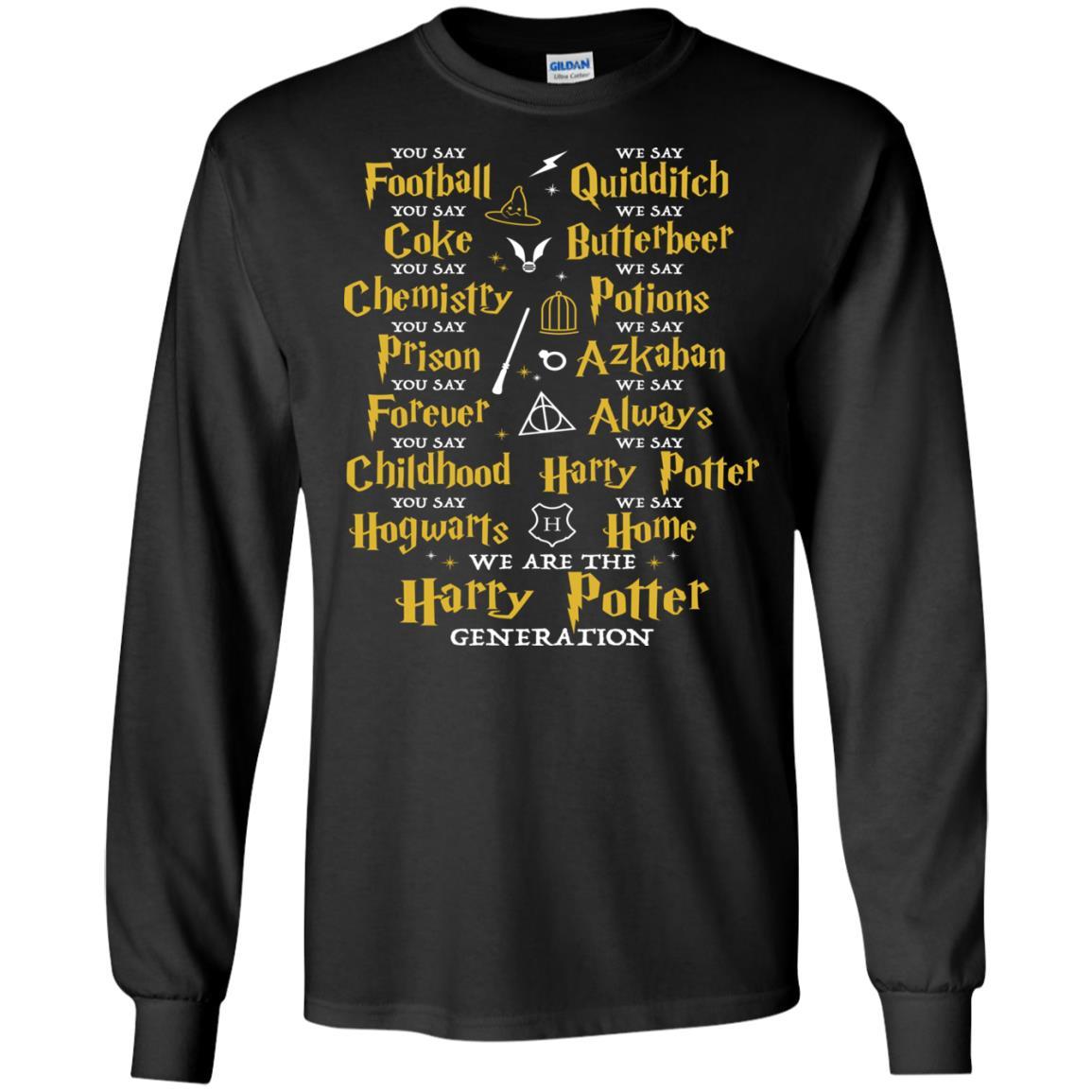 We Are The Harry Potter Generation Movie Fan T-shirt Black S