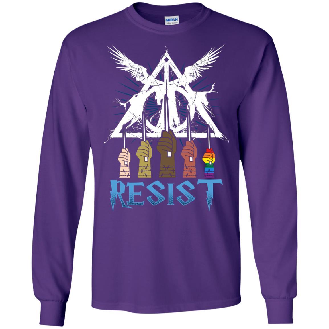 Resist Harry Potter Fan T-shirt Purple S