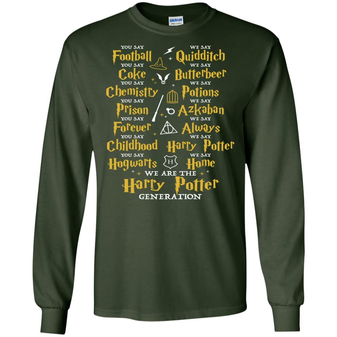We Are The Harry Potter Generation Movie Fan T-shirt Forest Green S