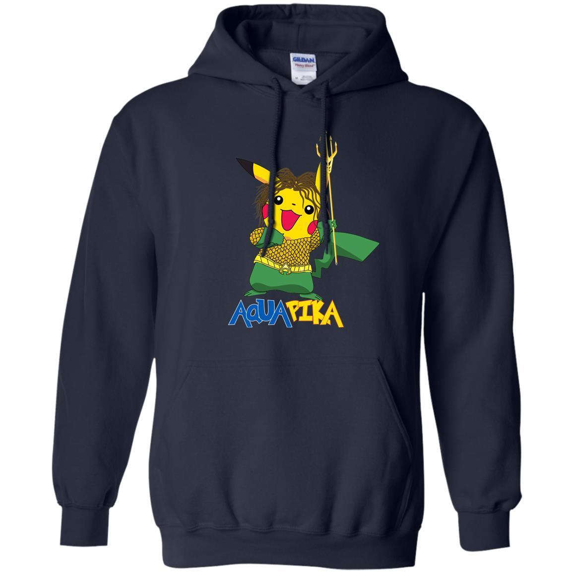 Aquapika Aquaman Piakachu Fan Shirt Navy S