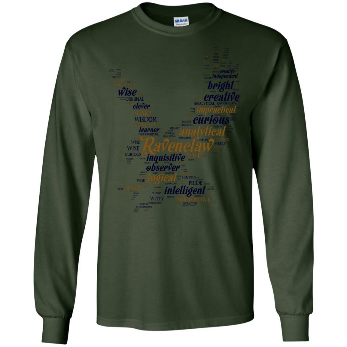 Ravenclaw House Harry Potter Fan Shirt Forest Green S