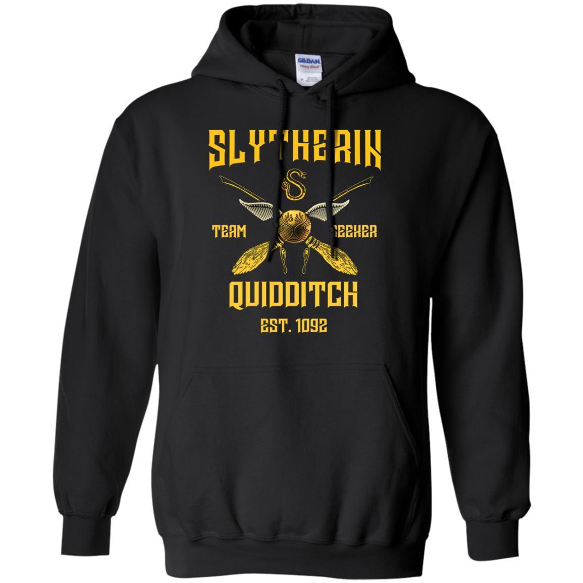 Slytherin Quiddith Team Seeker Est 1092 Harry Potter Shirt Black S