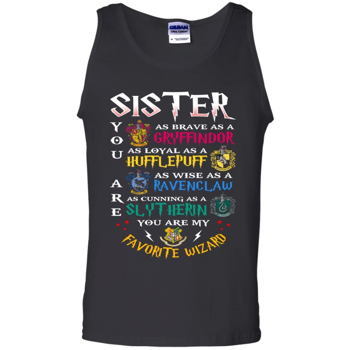 Sister My Favorite Wizard Harry Potter Fan T-shirt Black S