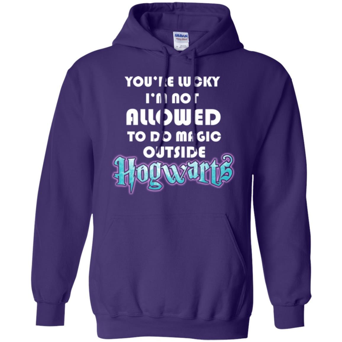 You_re Lucky I_m Not Allowed To Do Magic Outside Hogwarts Harry Potter Fan T-shirt