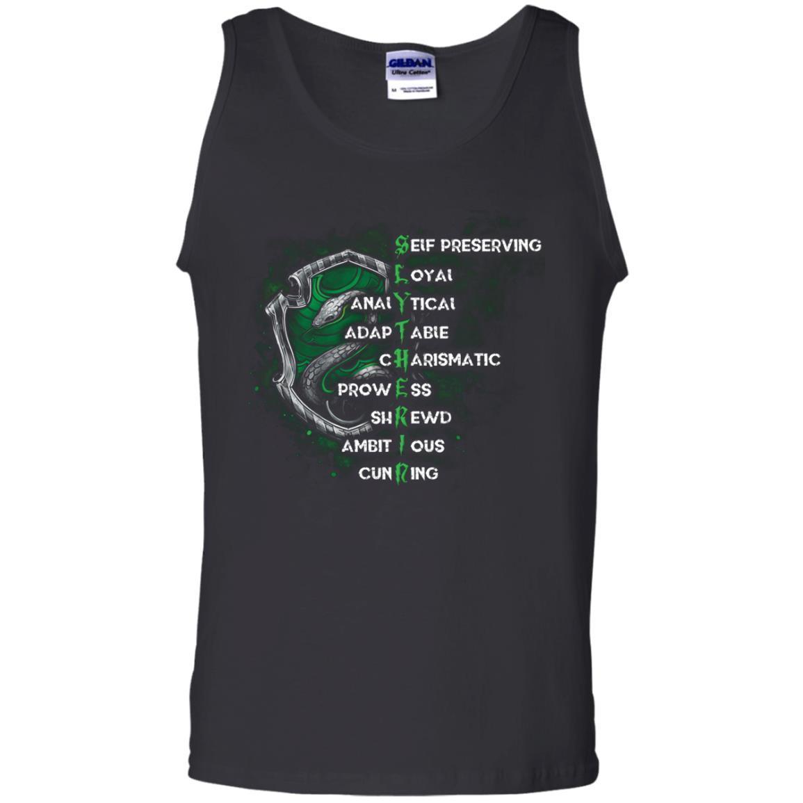 Slytherin House Harry Potter Fan Shirt Black S