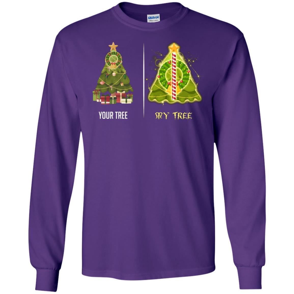 Harry Potter Christmas Tree Shirt Purple S