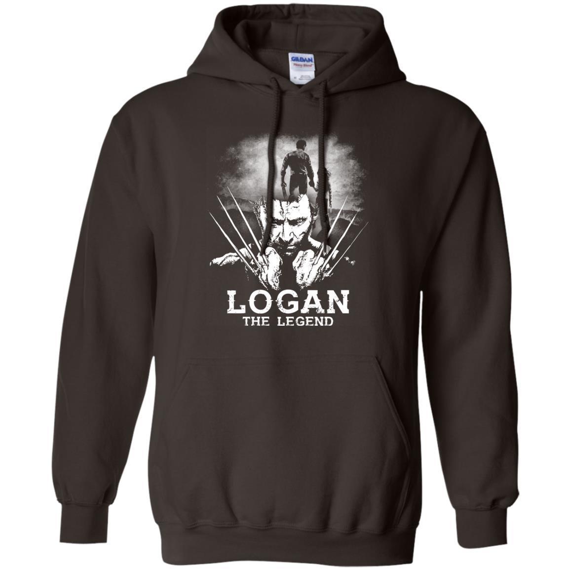 Logan The Legend Wolverine Fan T-shirt Dark Chocolate S
