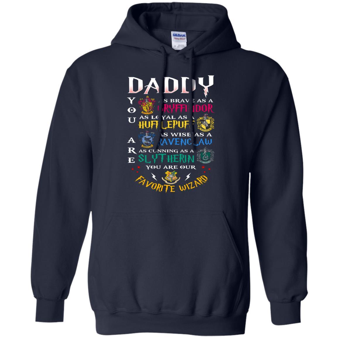 Daddy Our Favorite Wizard Harry Potter Fan T-shirt Navy S