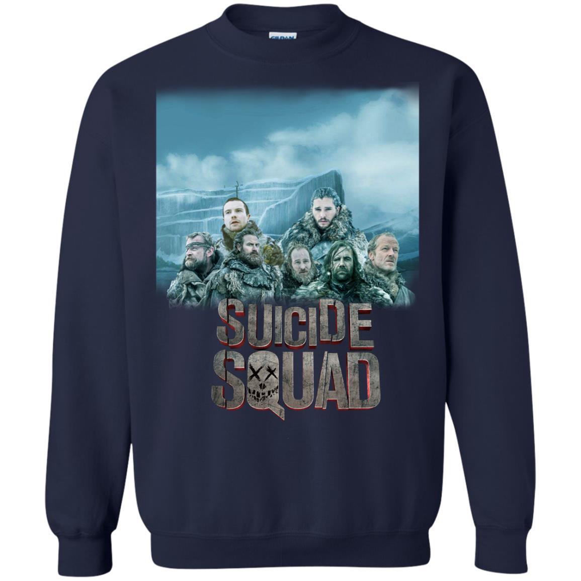 Suicide Squad Game Of Thrones Version T-shirt Navy S