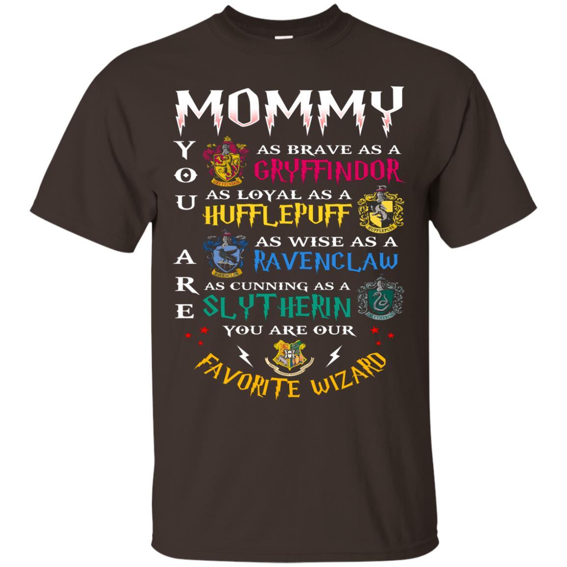 Mommy Our Favorite Wizard Harry Potter Fan T-shirt Dark Chocolate S