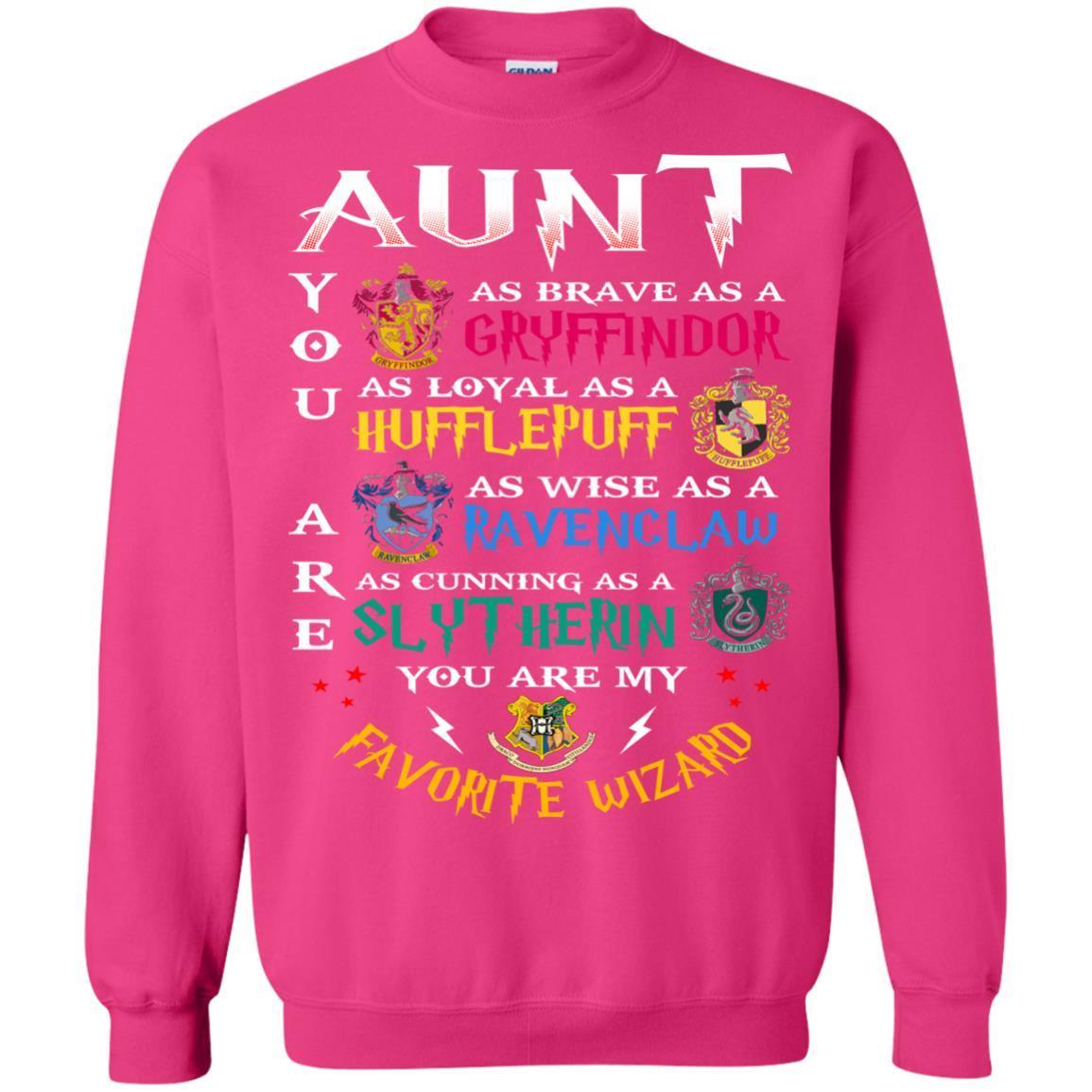 Aunt My Favorite Wizard Harry Potter Fan T-shirt Heliconia S