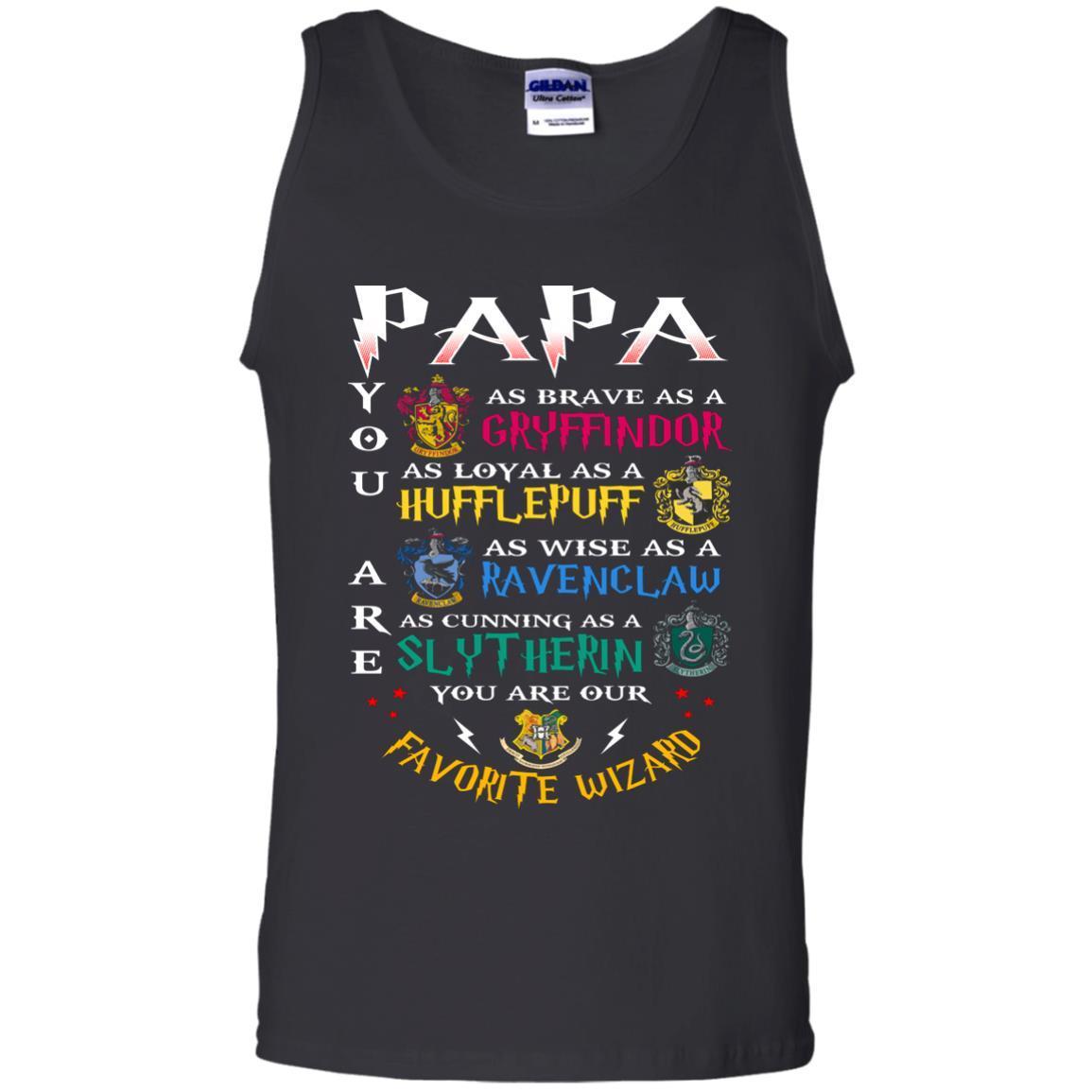 Papa Our Favorite Wizard Harry Potter Fan T-shirt Black S