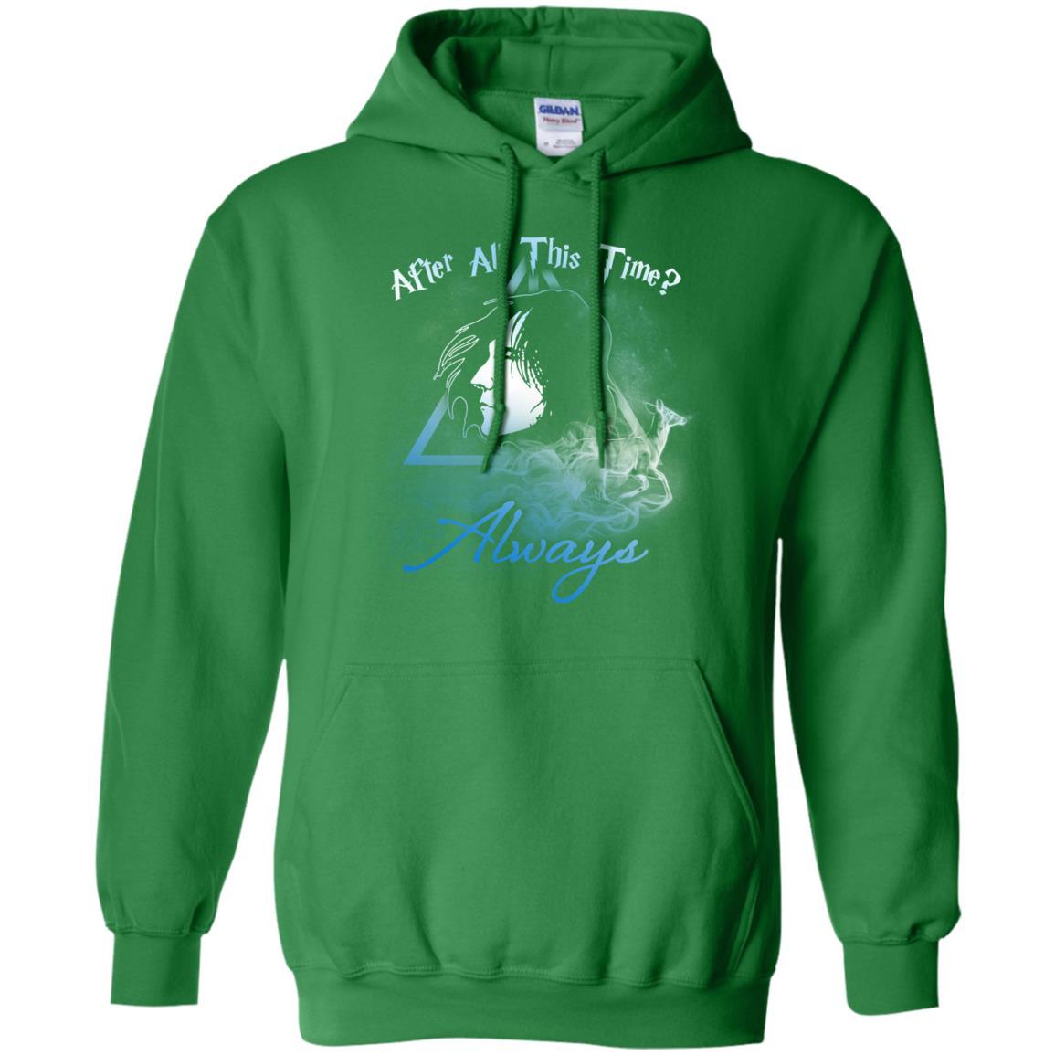 After All This Time Always Harry Potter Fan T-shirt Irish Green S
