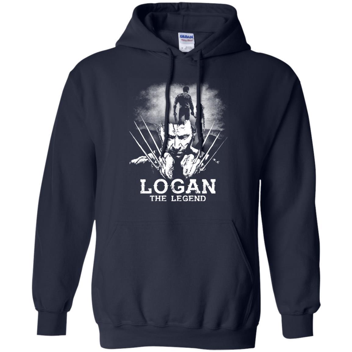 Logan The Legend Wolverine Fan T-shirt Navy S